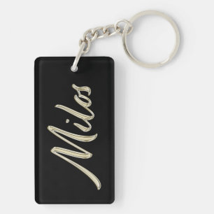 Milos Name whitegold Porte-clés