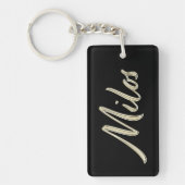 Milos Name whitegold Porte-clés (Devant)