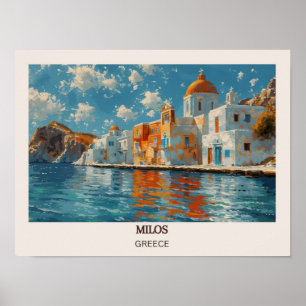 Milos Reisposter Milos Print Griekenland Kunstprin