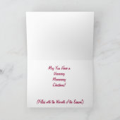 Milou refoule la carte de Noël (Intérieur)