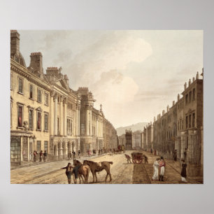 Milsom Street, uit 'Bath geïllustreerd door een se Poster