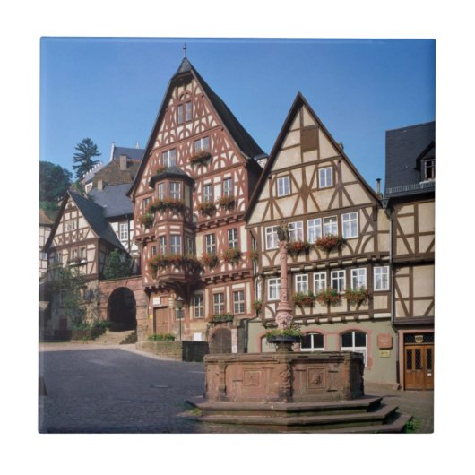 Miltenberg City, Duitsland Tegeltje (Voorkant)