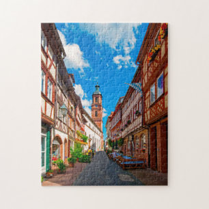 Miltenberg Odenwald Beieren Duitsland. Legpuzzel
