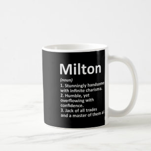 Milton Definitie Gepersonaliseerde Naam Grappige V Koffiemok