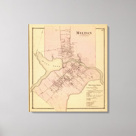 Milton Delaware Canvas Afdruk (Voorkant)