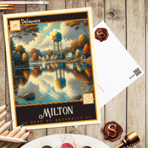 Milton, Delaware Oude ansichtkaart Briefkaart
