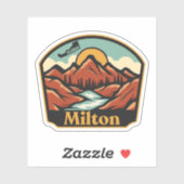 Milton, Delaware Sticker (Vel)