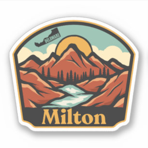 Milton, Delaware Sticker