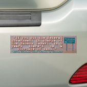 Milton Friedman Citaat over de efficiëntie van de Bumpersticker (Op auto)