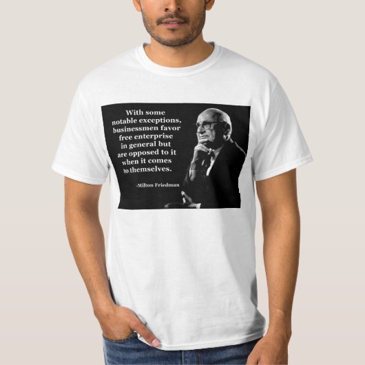 Milton Friedman Crony Capitalism T-shirt (Voorkant)