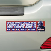 Milton Friedman over de voordelen van de beschavin Bumpersticker (Op auto)