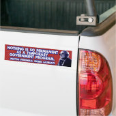 Milton Friedman over uitzendprogramma's Bumpersticker (Op Truck)
