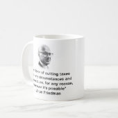 Milton Friedman réduit les taxes sur le café Mug (Devant gauche)