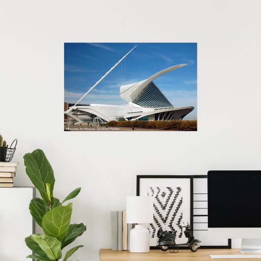 Milwaukee Art Museum, Quadracci pavilion Poster (Thuiskantoor)