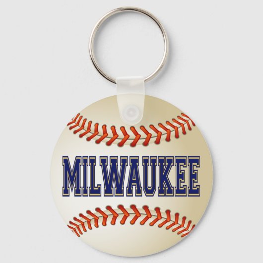 MILWAUKEE BASEBALL SLEUTELHANGER (Voorkant)