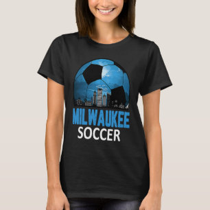 milwaukee Cityscape Soccer for Men Women B T-shirt