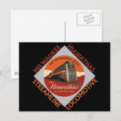 Milwaukee Hiawatha Railroad Briefkaart (Voorkant / Achterkant)