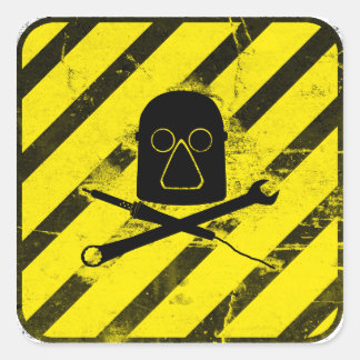 Milwaukee Makerspace Logo Square Sticker (Dirty)