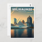 Milwaukee Museum of Art Travel Briefkaart (Voorkant / Achterkant)
