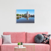 Milwaukee River Front en State Street Bridge Canvas Afdruk (Insitu (Woonkamer))