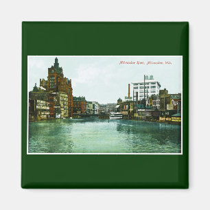 Milwaukee River, Milwaukee, Wisconsin Magneet