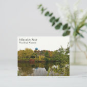 Milwaukee River, West Bend, Wisconsin Briefkaart (Staand voorkant)
