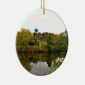 Milwaukee River, West Bend, Wisconsin Keramisch Ornament (Rechts)