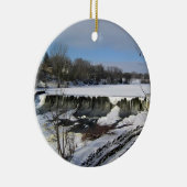 Milwaukee River, West Bend, Wisconsin Keramisch Ornament (Rechts)