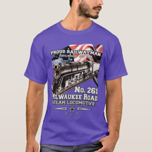 Milwaukee Road 261 stoomlocomotief T-shirt