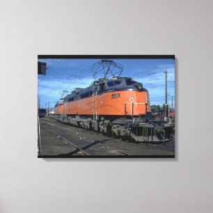 Milwaukee Road boxcab, elektrisch #E34A_Trains Canvas Afdruk