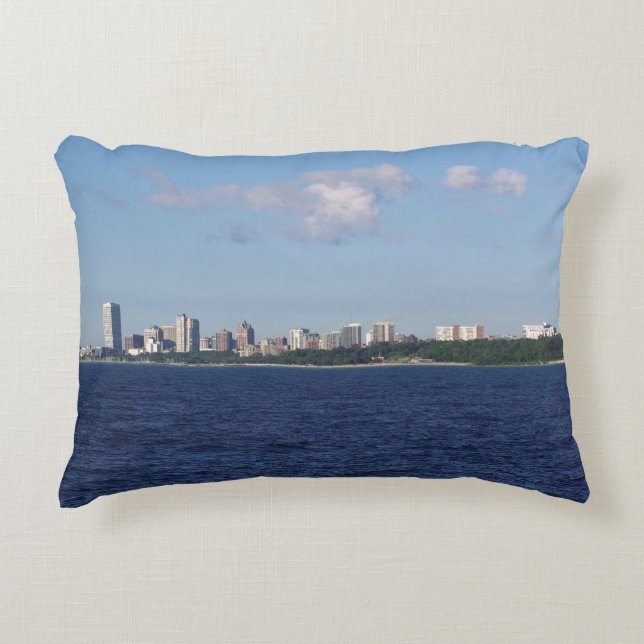 Milwaukee skyline accent coussin (Devant)