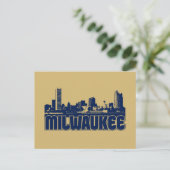 Milwaukee Skyline Briefkaart (Staand voorkant)