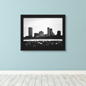 Milwaukee Skyline Canvas Afdruk (Insitu (Houten vloer))