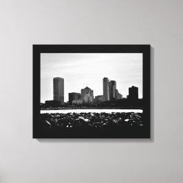 Milwaukee Skyline Canvas Afdruk