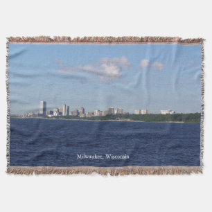 Milwaukee Skyline geweven deken
