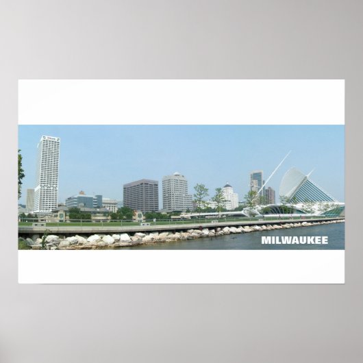 Milwaukee Skyline Poster (Voorkant)