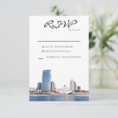 Milwaukee Skyline Response Kaart (Staand voorkant)