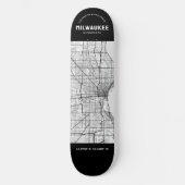 Milwaukee Stadsplattegrond Skateboard (Voorkant)