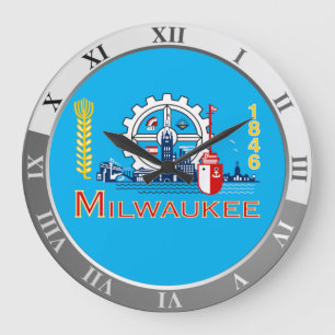 Milwaukee vlag Grote klok