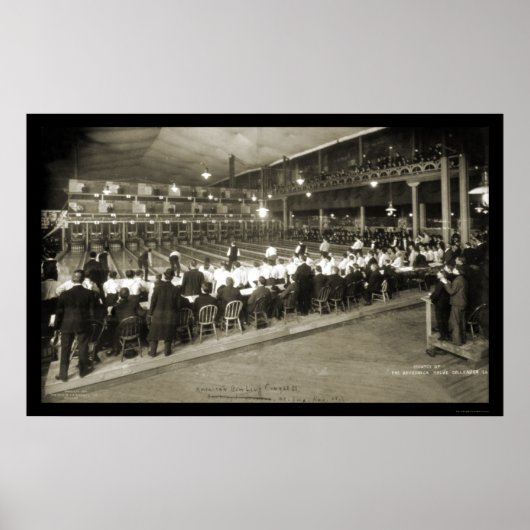 Milwaukee, WI Bowling 2 Foto 1905 Poster (Voorkant)