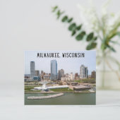 Milwaukee, Wisconsin Briefkaart (Staand voorkant)