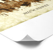 Milwaukee Wisconsin Cityscape Poster (Hoek)