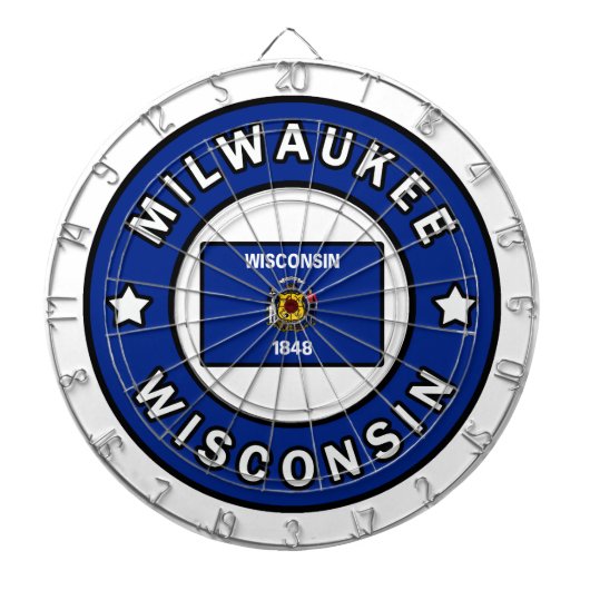 Milwaukee Wisconsin Dartbord (Voorkant)