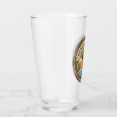 Milwaukee Wisconsin Embleem - Bronzen Fonz Glas (Rechts)