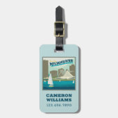 Milwaukee Wisconsin Harbor | Brew City Bagagelabel (Voorkant verticaal)