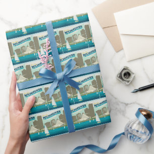 Milwaukee Wisconsin Harbor   Brew City Cadeaupapier