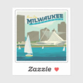 Milwaukee Wisconsin Harbor | Brew City Sticker (Vel)