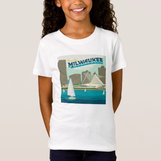 Milwaukee Wisconsin Harbor | Brew City T-shirt (Voorkant)