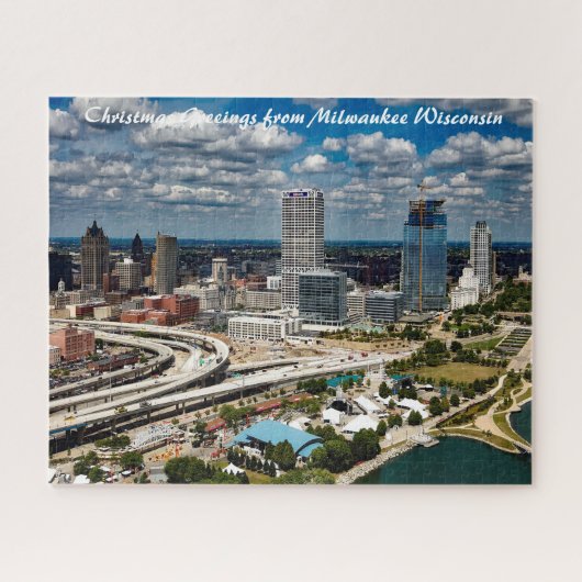 Milwaukee Wisconsin. kerstcadeautjes Legpuzzel (Horizontaal)