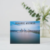 Milwaukee Wisconsin Lake Briefkaart (Staand voorkant)